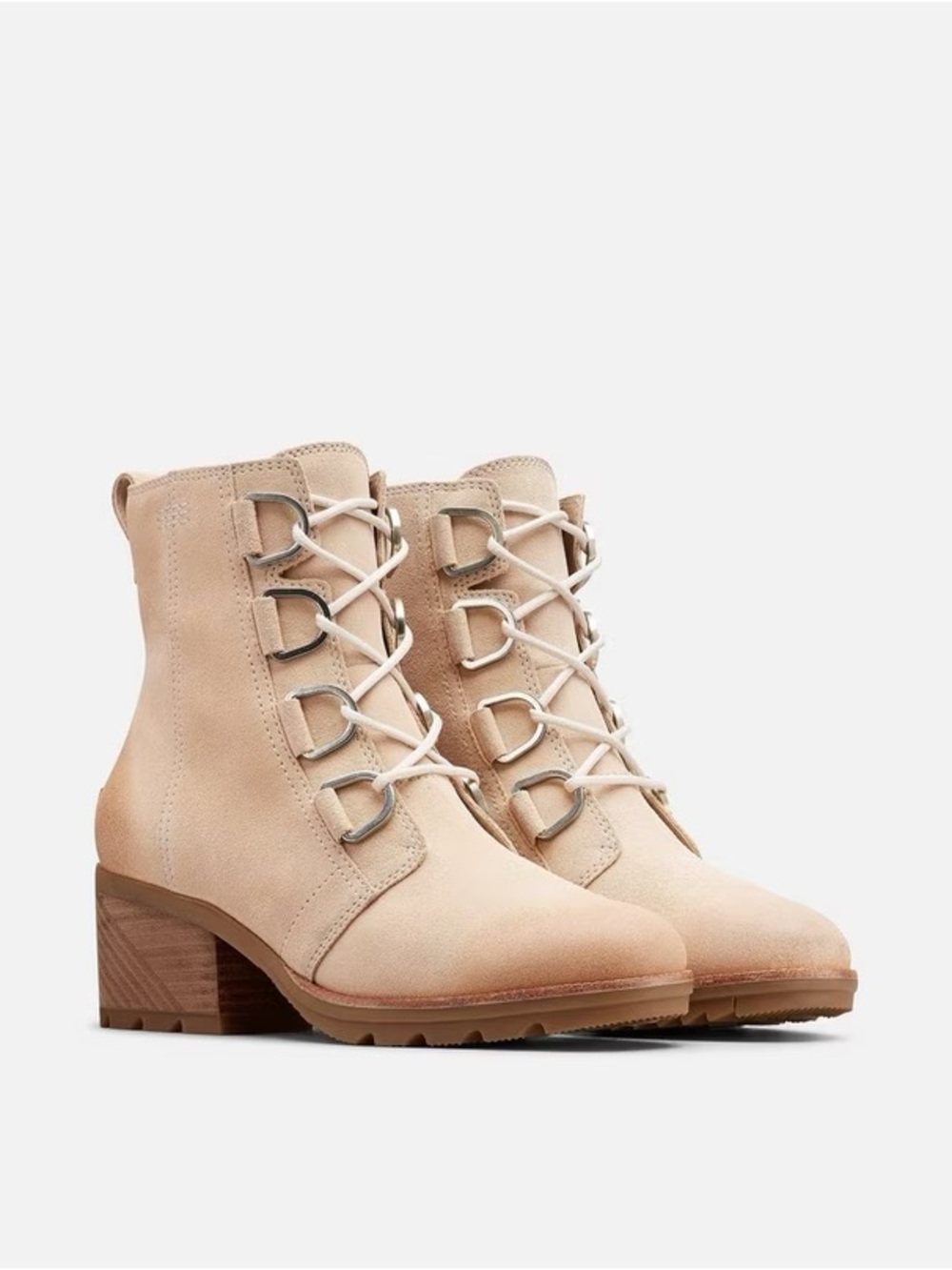 Sorel Cate Lace Waterproof Suede Leather Winter Bootie 6.5 $295 SOLD OUT